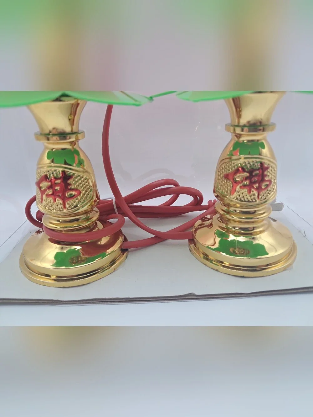 Lotus Lamp Set Bright Pink Glow Sacred Altar Blossom Meditation String Lights